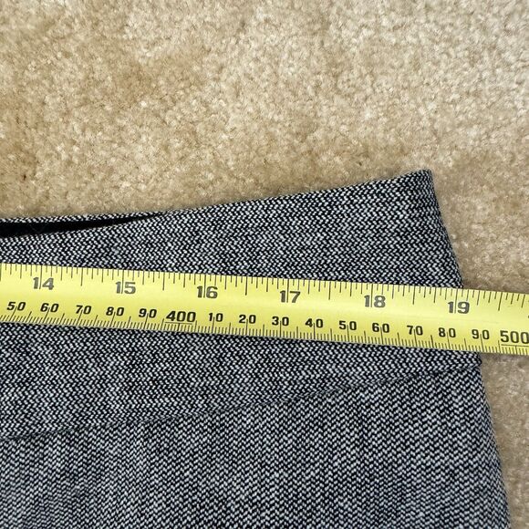Chico's Womens Pants Size 3 Short Gray Wool Blend Straight Leg Career Basic - Picture 6 of 9